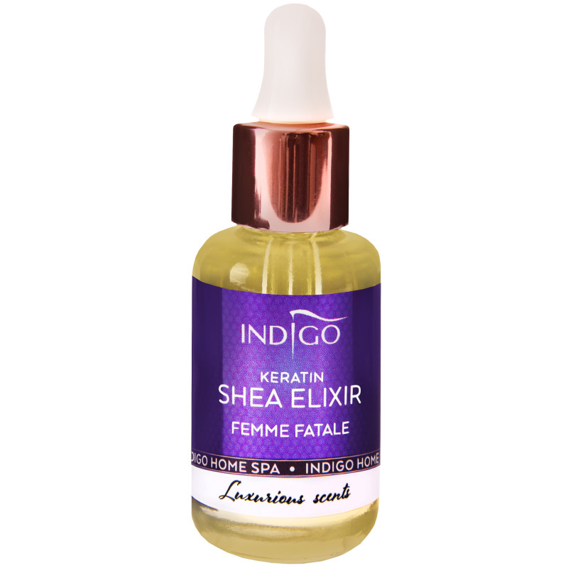 Indigo Keratin Shea Elixir Femme Fatale odżywcza oliwka do skórek 8ml