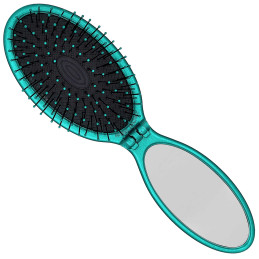 Wet Brush Pop And Go Detangler - szczotka podróżna z lusterkiem