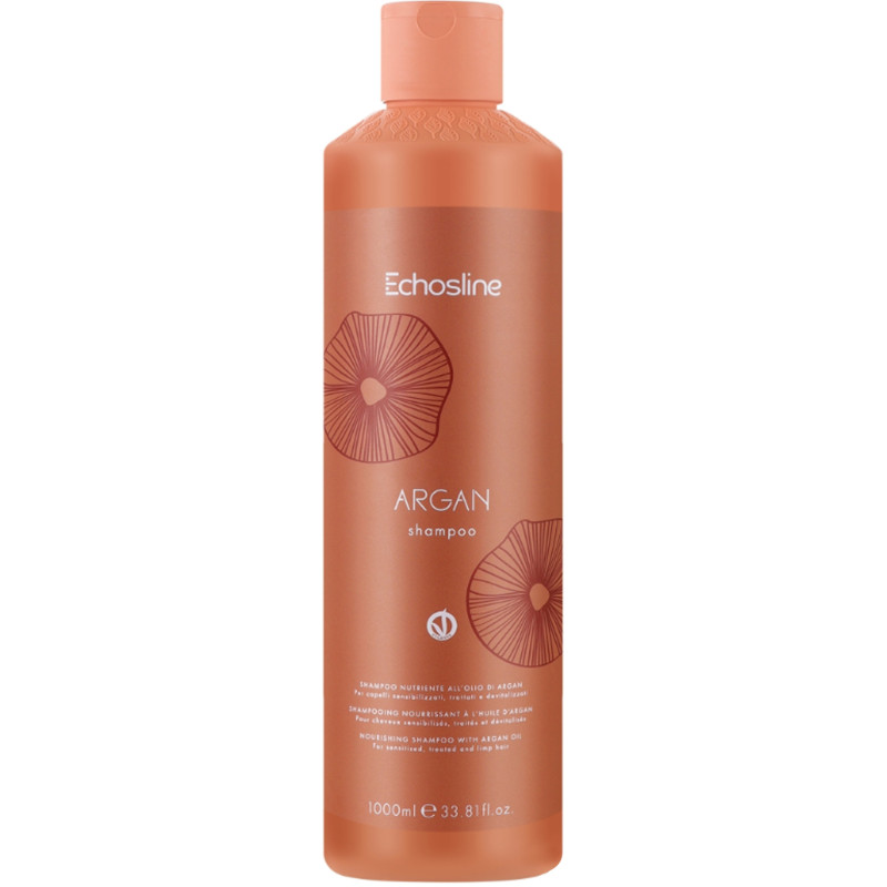Echosline Argan Shampoo - odżywczy, arganowy szampon do włosów, 1000ml