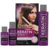 KATIVA Xpress Brazilian Hair Straightening - zestaw do keratynowego prostowania włosów, 230ml