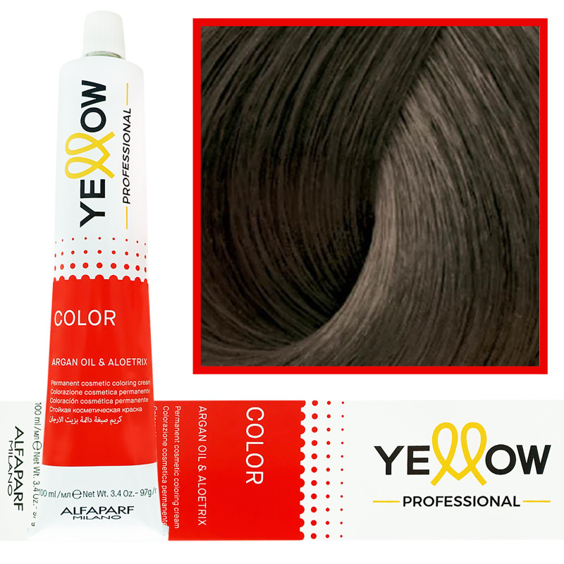 Alfaparf Yellow - trwała farba do włosów z aloesem i kiełkami pszenicy, 100ml