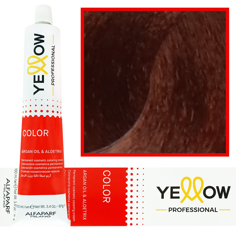 Alfaparf Yellow - trwała farba do włosów z aloesem i kiełkami pszenicy, 100ml