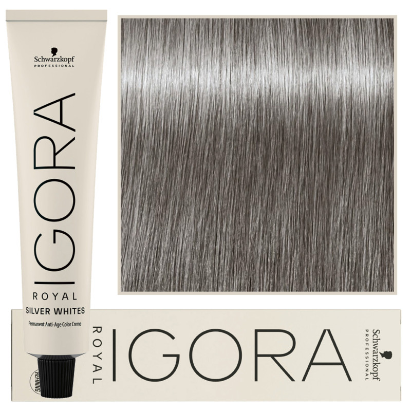 Schwarzkopf Professional Igora Silver Whites – farba tonująca do włosów siwych, 60ml
