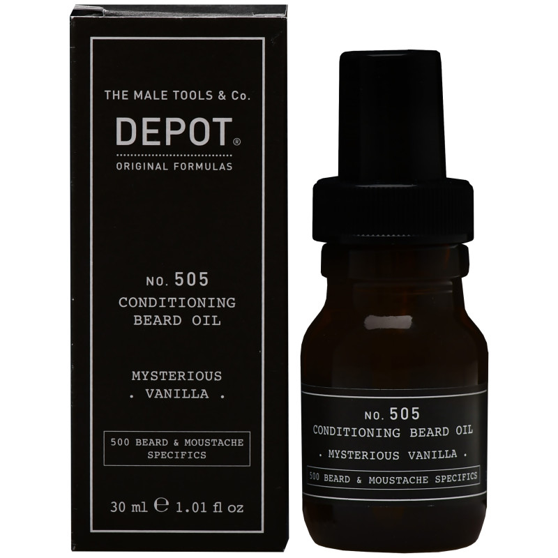 Depot NO. 505 Mysterio Vanilla Beard Oil - olejek do brody o zapachu wanilii, 30ml
