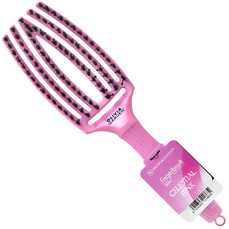 Olivia Garden Finger Brush Medium Arctic Lights - delikatna szczotka do włosów, różne kolory