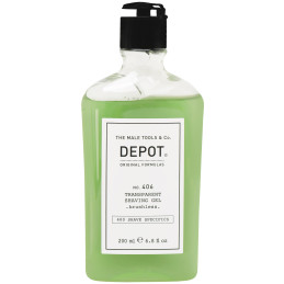 Depot NO. 406 Transparent Shaving Gel - transparentny żel do golenia, 200ml