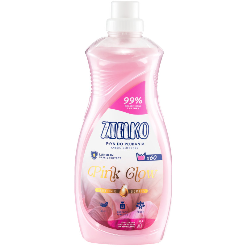 Zielko Pink Glow - delikatny płyn do płukania tkanin, 1520ml