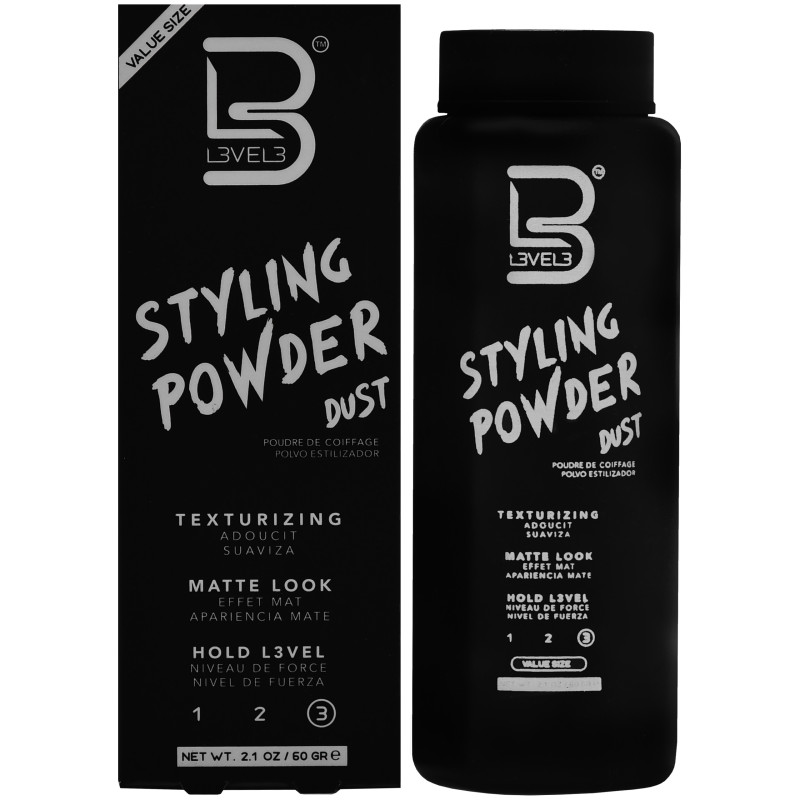 L3VEL3 Styling Powder - Mocno utrwalający puder do stylizacji włosów, 60g