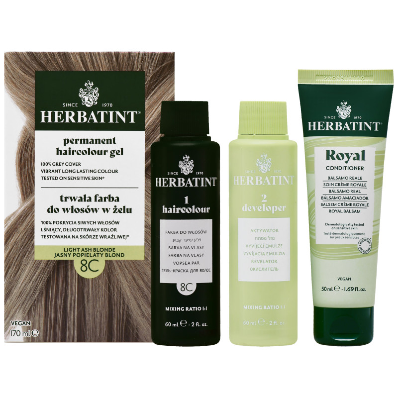 Herbatint Permanent Haircolour Gel – trwała, ziołowa farba do włosów w żelu, 170ml