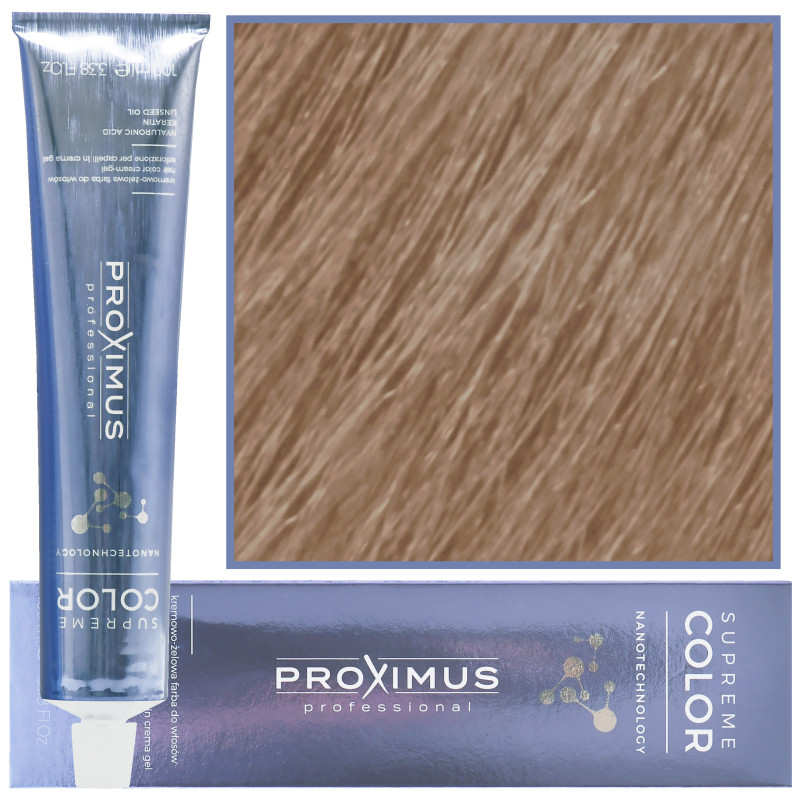 Proximus Supreme Color Nanotechnology – profesjonalna farba do włosów z kwasem hialuronowym, 100ml