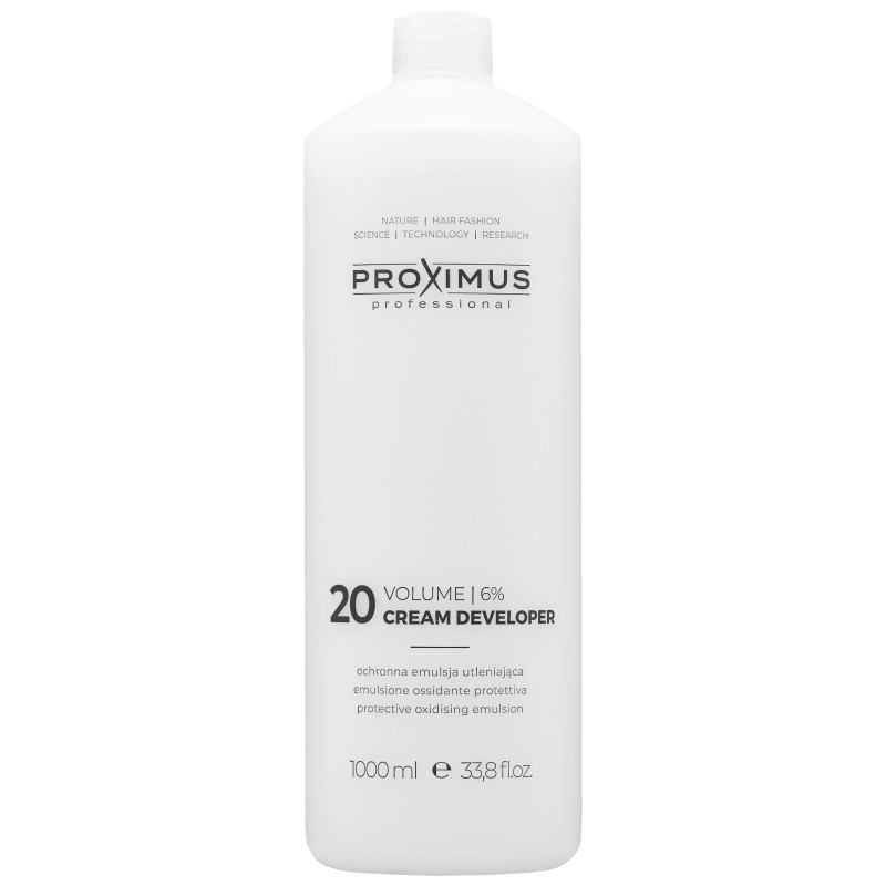 Proximus Cream Developer– oksydant do farbowania i rozjaśniania włosów, 1000 ml