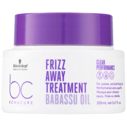 Schwarzkopf BC Frizz Away - maska wygładzająca z keratyną do włosów puszących się i grubych, 200ml
