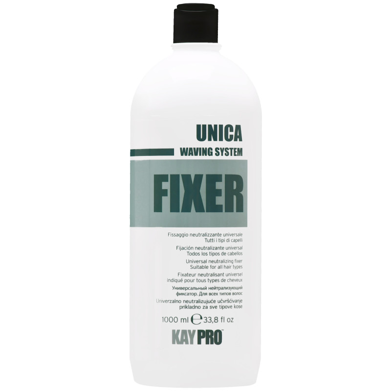 KayPro Unica Waving System Fixer - profesjonalny utrwalacz do trwałej ondulacji z proteinami mlecznymi, 1000ml
