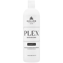 Kallos Plex Bond Builder - szampon wzmacniający z peptydami, do włosów farbowanych, 500ml