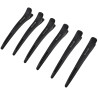 Poniks Blackomb Carbon Clips CK022 - karbonowe klipsy fryzjerskie do włosów 11,5cm 6szt, czarne