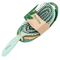 Poniks Blackomb Pure Hemp Eco DS320 - ekologiczna szczotka do rozczesywania włosów, zielona