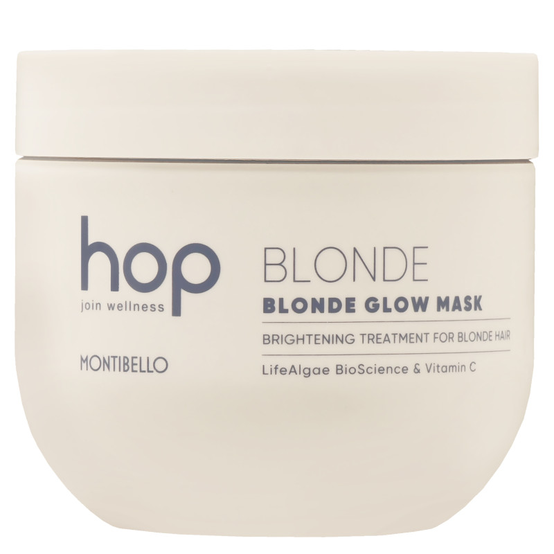 Montibello HOP Blonde Glow Mask - rozświetlająca maska do blond włosów, 500ml