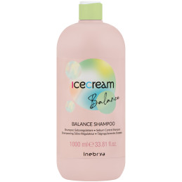 Inebrya Ice Cream Balance - szampon do włosów przetłuszczających się, 1000ml