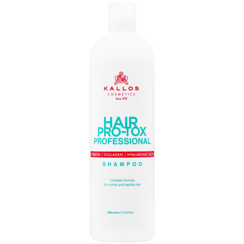 Kallos Hair Pro-Tox Shampoo - regenerujący szampon do włosów z keratyną, 500ml