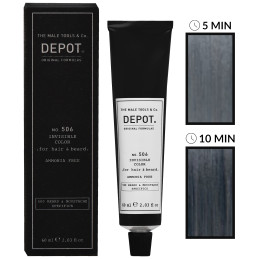 Depot NO. 506 Invisible Color - krem koloryzujący do włosów i brody bez amoniaku, 60ml