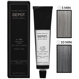 Depot NO. 506 Invisible Color - krem koloryzujący do włosów i brody bez amoniaku, 60ml