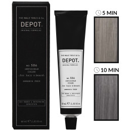 Depot NO. 506 Invisible Color - krem koloryzujący do włosów i brody bez amoniaku, 60ml
