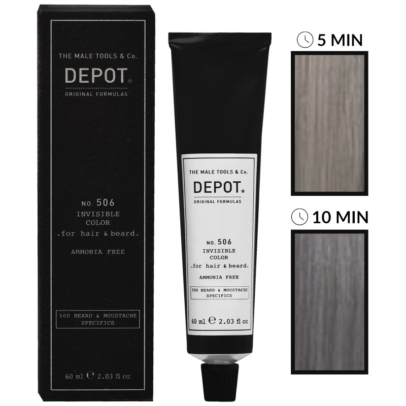 Depot NO. 506 Invisible Color - krem koloryzujący do włosów i brody bez amoniaku, 60ml