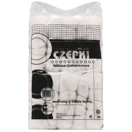 Eko-Higiena Jednorazowe czepki fryzjerskie z gumką, foliowe, 100szt