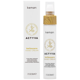 Kemon Actyva Bellessere Hand Cream - aksamitny krem do rąk z olejkiem arganowym, 50ml