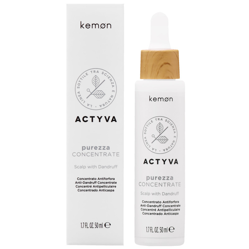 Kemon Actyva Purezza Anti-Dandruff Concentrate - łagodzący koncentrat przeciwłupieżowy, 50ml