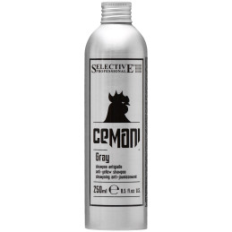 Selective Cemani Gray Anti-Yellow - szampon do włosów siwych i rozjaśnianych dla mężczyzn, 250ml