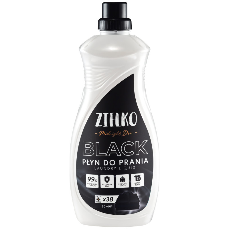 Zielko Black Midnight Dew - delikatny płyn do prania tkanin czarnych, 1520ml