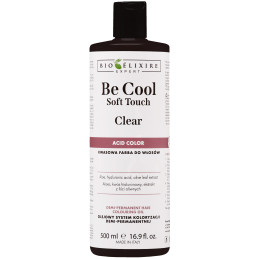 Bioelixire Be Cool Solf Touch Clear - farba do włosów o kwasowej formule, 500ml