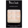 DeniCarte White French - samoprzylepne tipsy do stóp, Biały French, 24 szt.