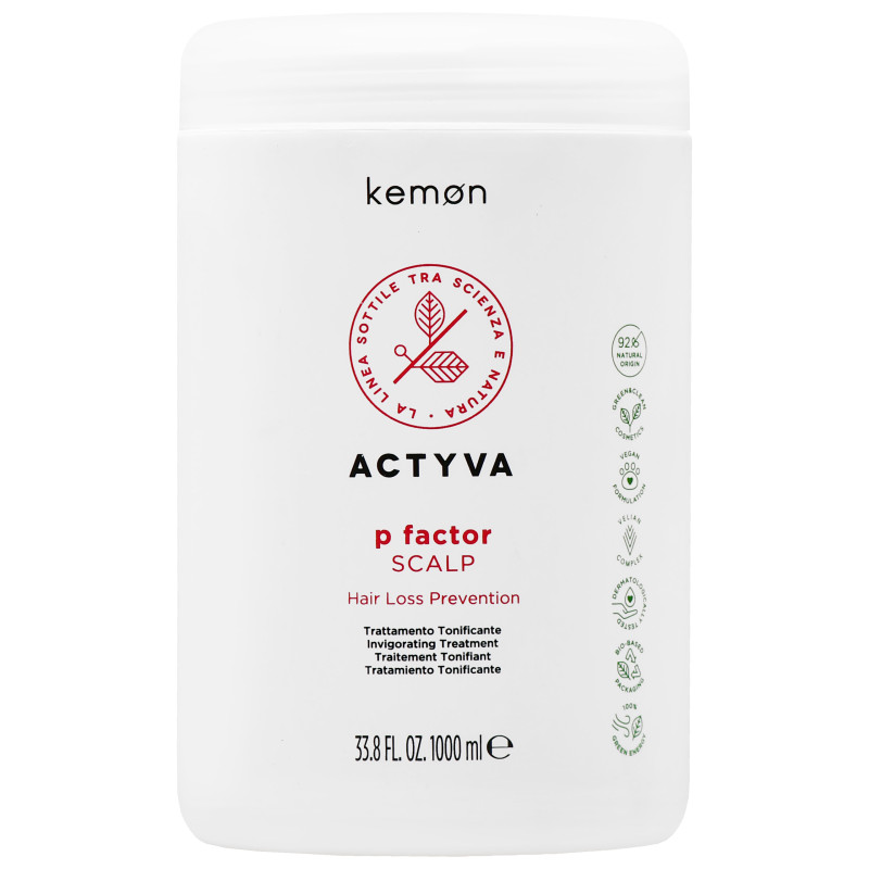 Kemon Actyva P-Factor Scalp – kuracja przeciw wypadaniu włosów, 1000 ml
