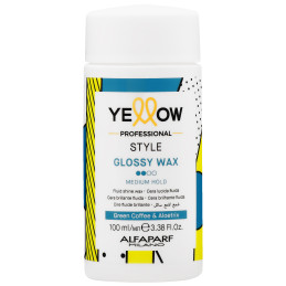 Alfaparf Yellow Style Glossy Wax – wosk do włosów o średnim utrwaleniu i intensywnym połysku, 100ml
