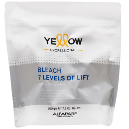 Alfaparf Yellow Bleach 7 Levels Of Lift – proszek rozjaśniający włosy do 7 tonów, 500 g