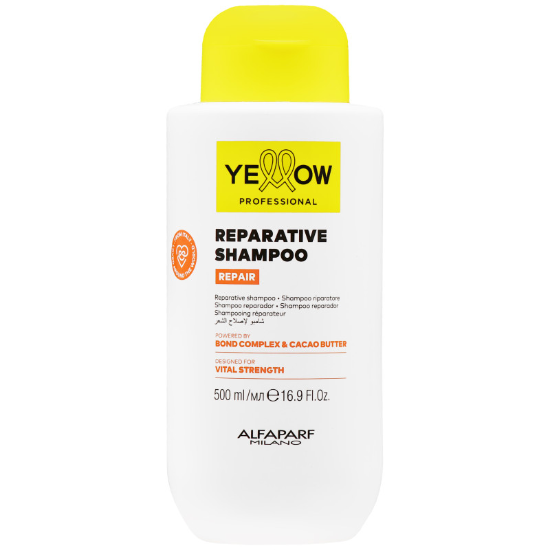 Alfaparf Yellow Repair Shampoo – regenerujący szampon do włosów zniszczonych, 500 ml