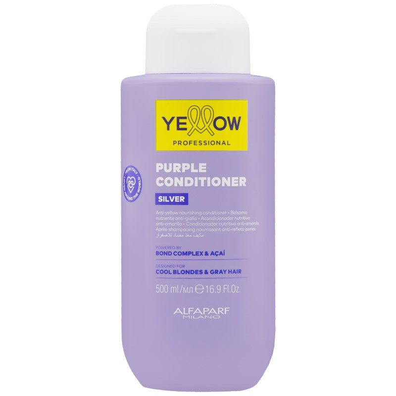 Alfaparf Yellow Purple Conditioner – tonująca odżywka do włosów blond neutralizująca żółte refleksy, 500ml