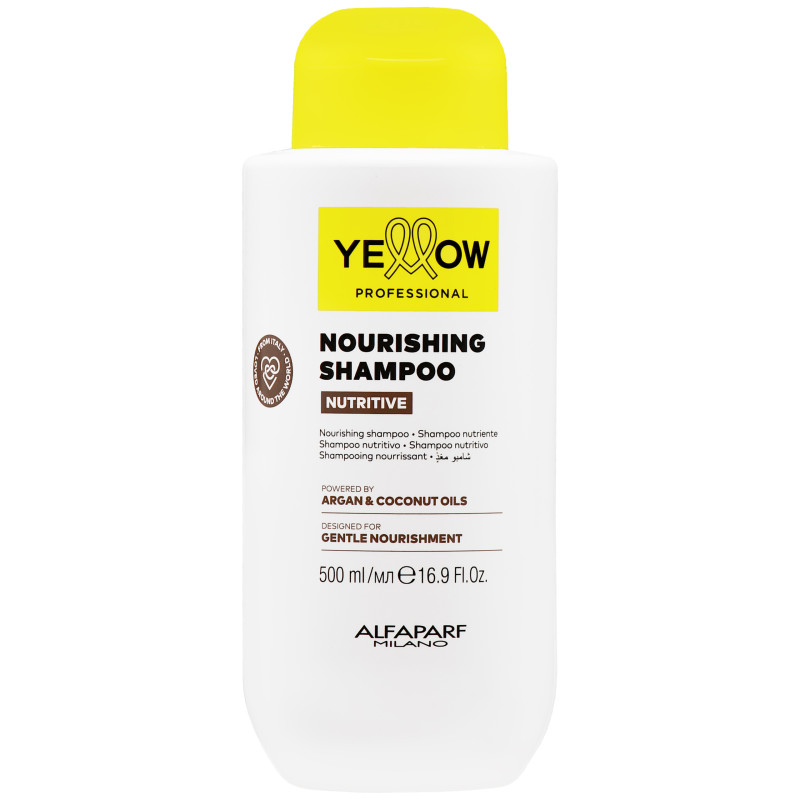 Alfaparf Yellow Nutritive Shampoo – odżywczy szampon do włosów suchych i matowych, 500 ml