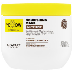 Alfaparf Yellow Nutritive Mask - maska do włosów matowych przeciw puszeniu, 500ml