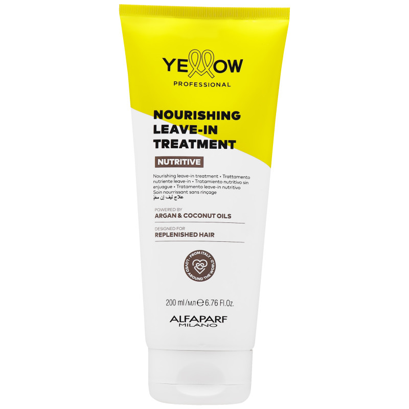 Alfaparf Yellow Nutritive Leave-In – odżywcza kuracja bez spłukiwania domykająca łuski włosów, 200ml