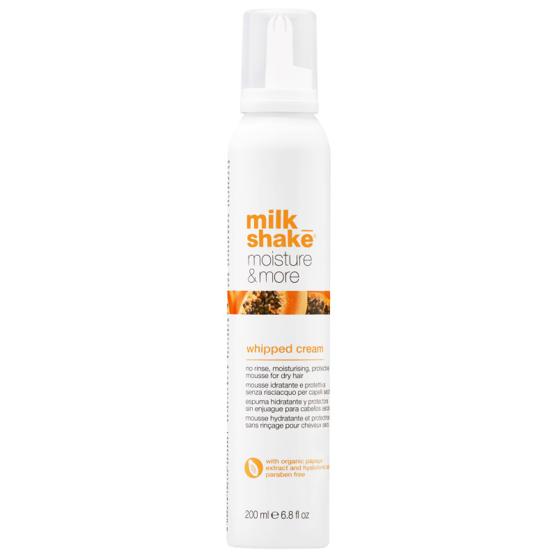 Milk Shake Moisture & More Whipped Cream - lekka pianka nawilżająco-ochronna do włosów suchych, 200ml
