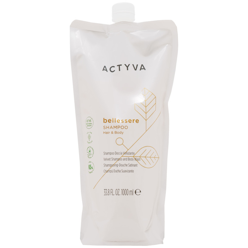 Kemon Actyva Bellessere Shampoo - uniwersalny szampon do codziennej pielęgnacji, refill 1000ml