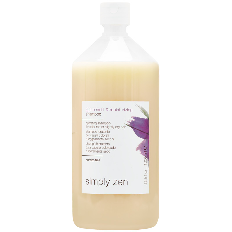 Simply Zen Age Whiteness – tonujący i nawilżający szampon do włosów blond, siwych i rozjaśnianych, 1000 ml