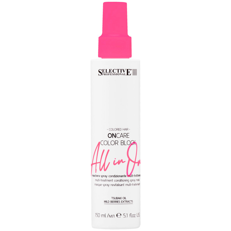 Selective OnCare Color Block All in One – odżywcza maska w sprayu do włosów farbowanych, 150ml