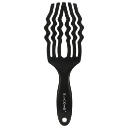 Poniks Blackomb Breeze Paddle Brush - masująca szczotka do włosów z naturalnym włosiem dzika