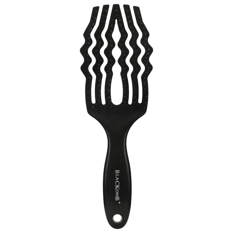 Poniks Blackomb Breeze Paddle Brush - masująca szczotka do włosów z naturalnym włosiem dzika