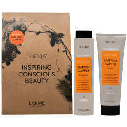 Lakme Teknia Color Refresh Saffron Copper Kit - zestaw koloryzujący szafranowa miedź, 300+250ml