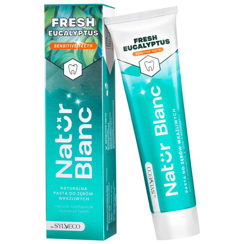 Sylveco  Natur Blanc Pasta do zębów FRESH EUCALYPTUS - pasta do wrażliwych zębów, 100ml